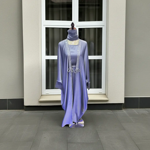LAVENDER SILK ABAYA ABAYA ONLINE