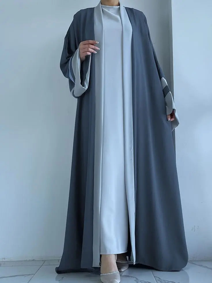 Skyline Grace – Light Blue Abaya for a Serene Look -Abaya with hijab set ABAYA ONLINE