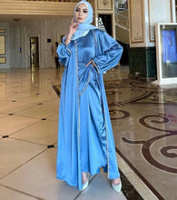 BLUE TIE ABAYA ONLINE