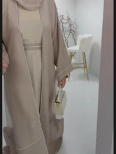 Luxe Open Abaya – Beige ABAYA ONLINE