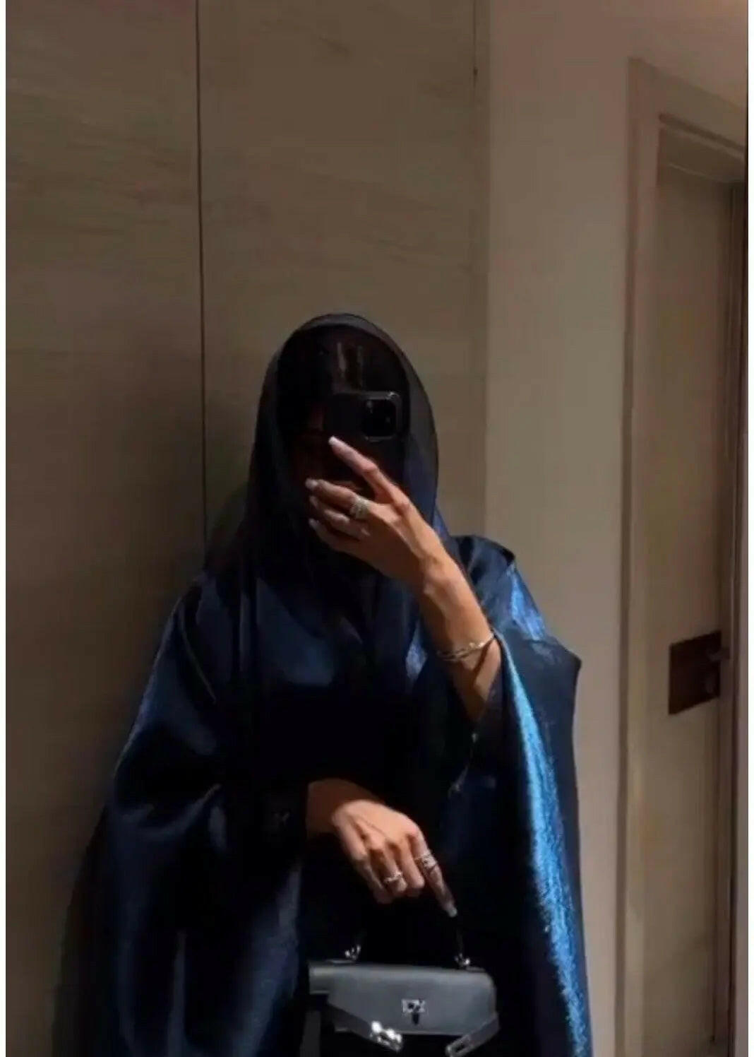 MENA BLUE ABAYA ONLINE