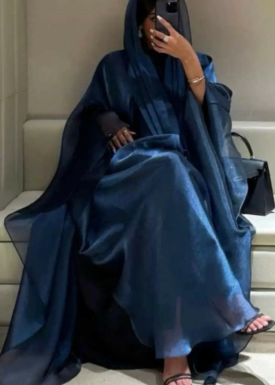 MENA BLUE ABAYA ONLINE