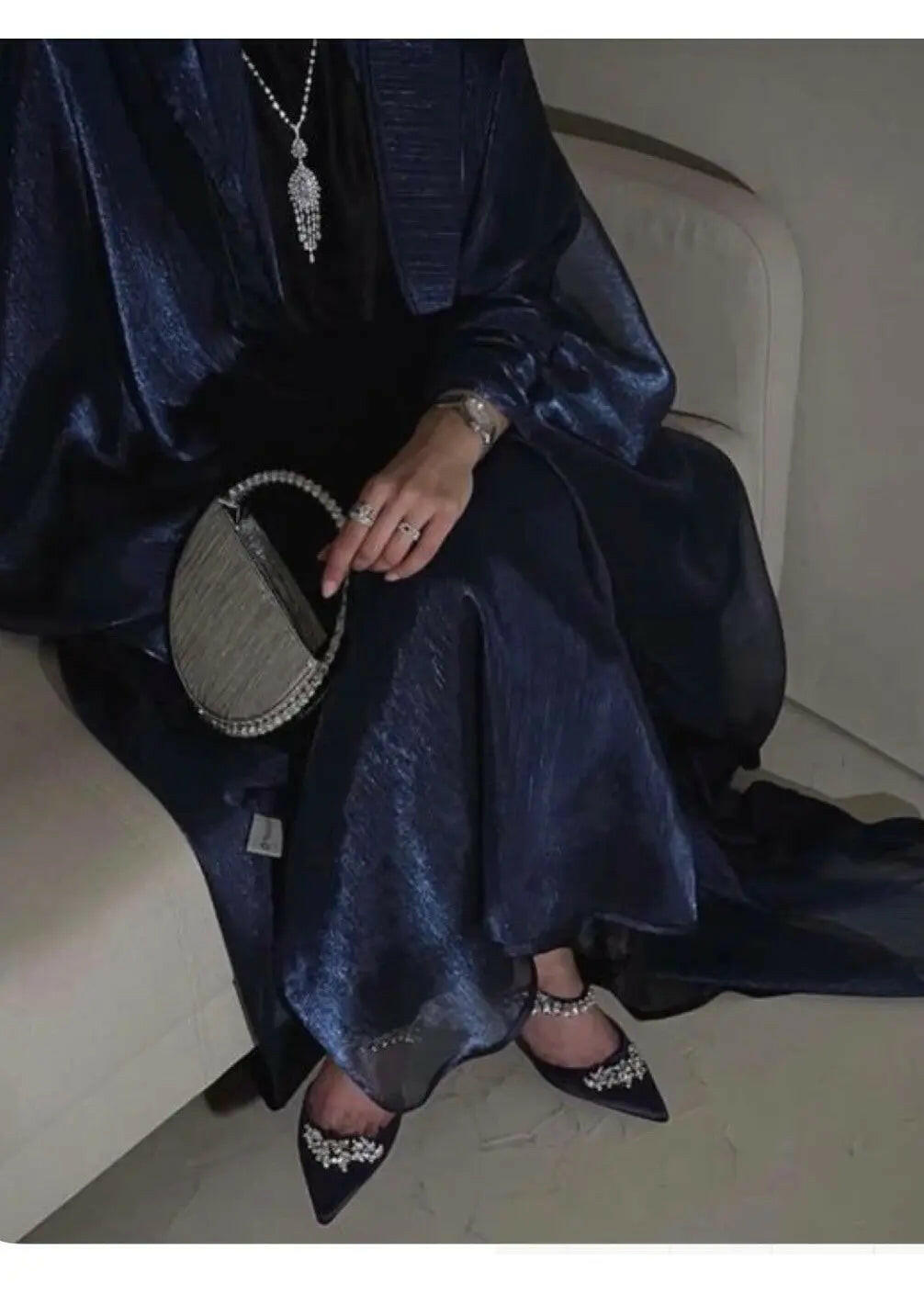 MENA BLUE ABAYA ONLINE