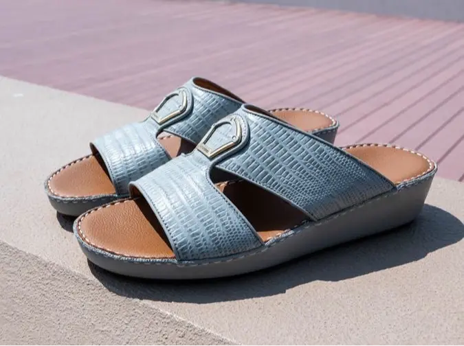 Matte Beige Designer Slide Sandals – Bold Simplicity, Signature Comfort ABAYA ONLINE