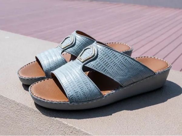 Matte Beige Designer Slide Sandals – Bold Simplicity, Signature Comfort ABAYA ONLINE