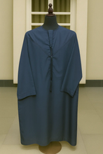 NAVY BLUE THOBE EMIRATI KANDURA ABAYA ONLINE