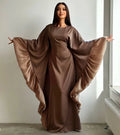 NUTBROWN BUTTERFLY ABAYA ONLINE