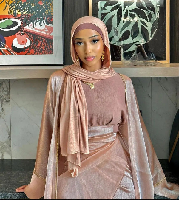 SHAMS PEACH ABAYA ONLINE