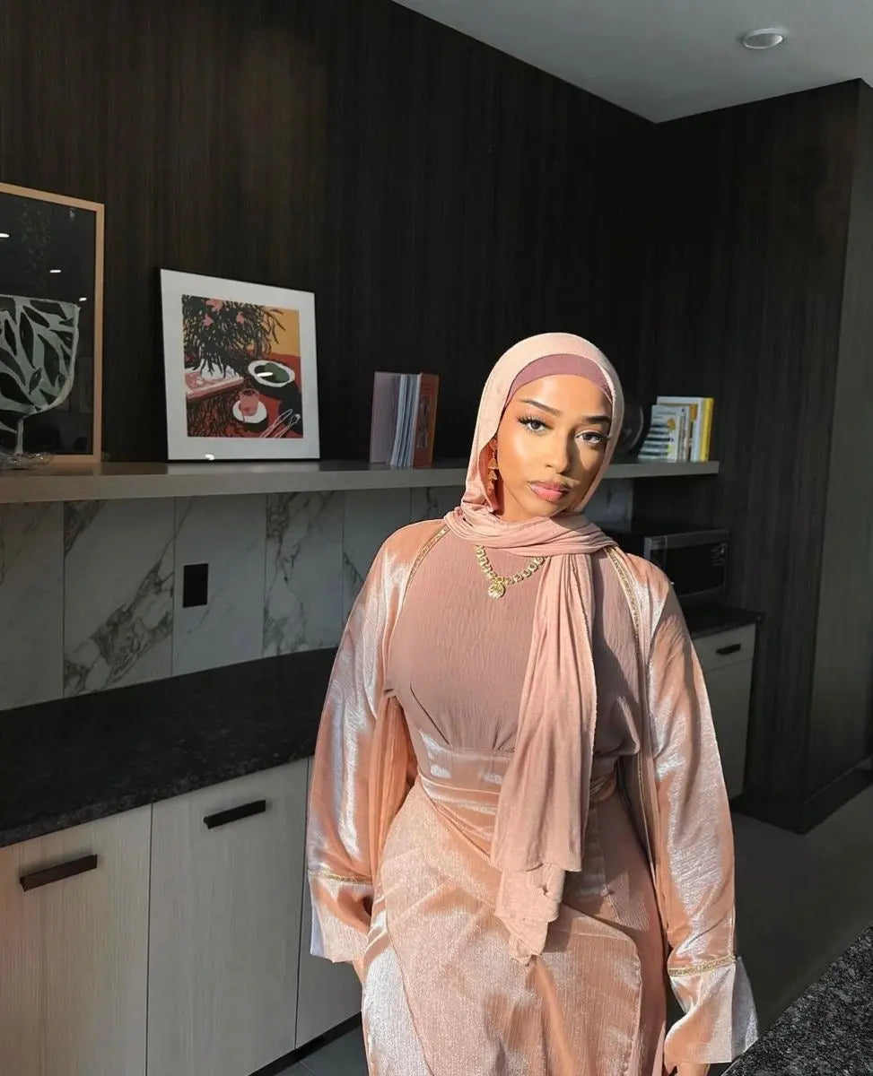 SHAMS PEACH ABAYA ONLINE