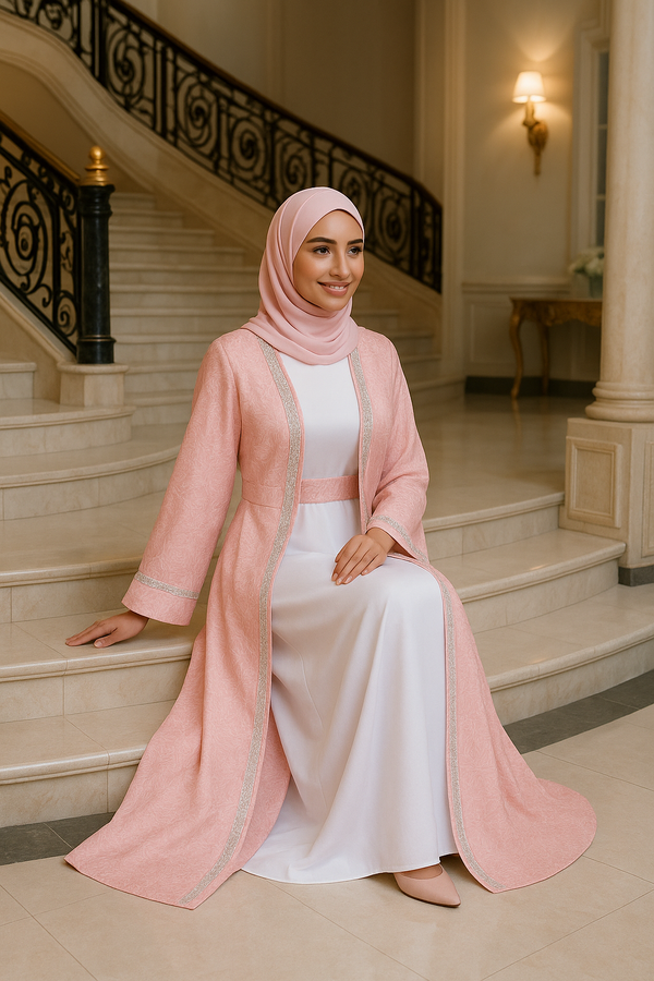 PINK PRINCESS ABAYA & HIJAB SET