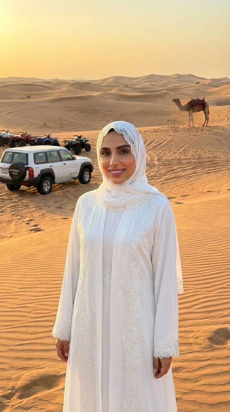 PURE WHITE SILK LACE ABAYA & HIJAB SET DUBAI