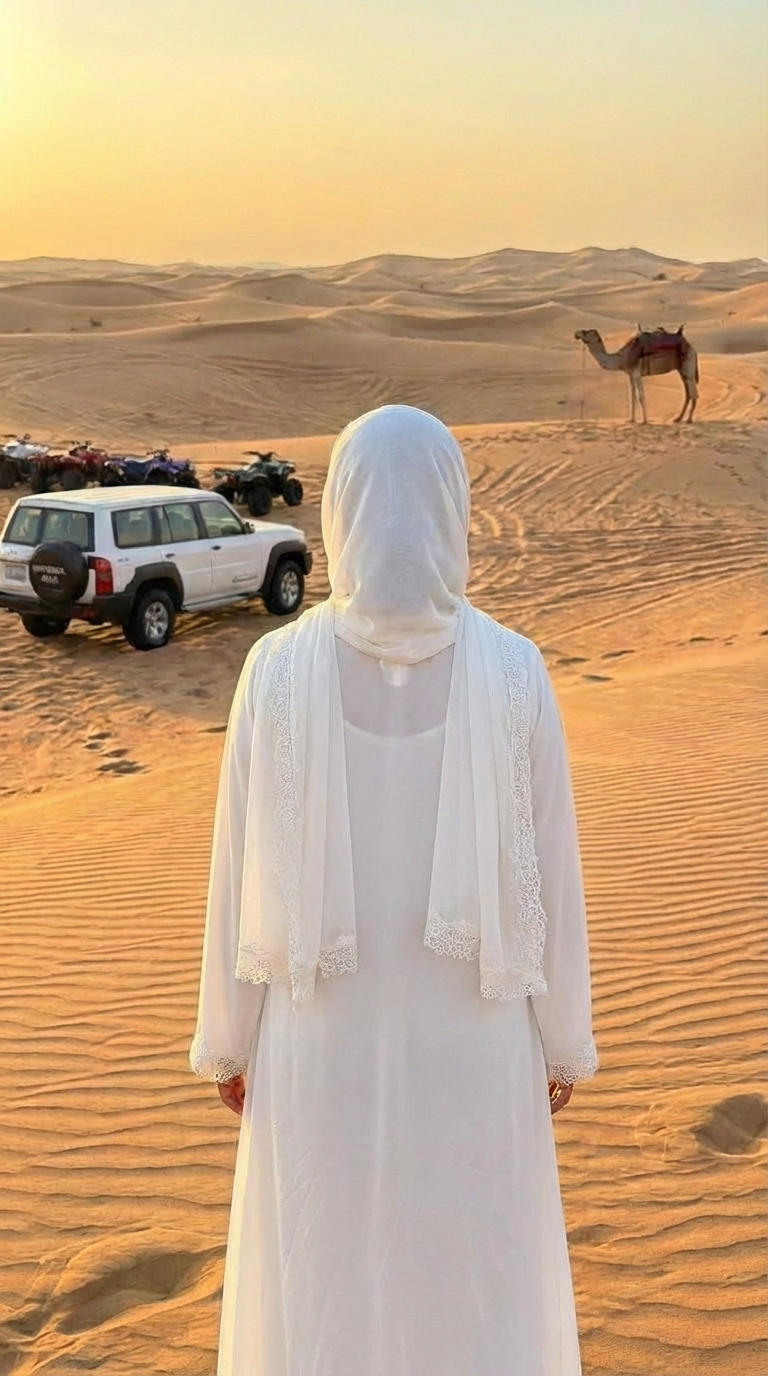 PURE WHITE SILK LACE ABAYA & HIJAB SET DUBAI