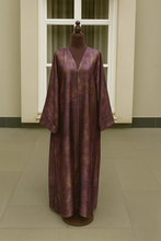 RED FOIL SATIN ABAYA & HIJAB SET - ABAYA ONLINE