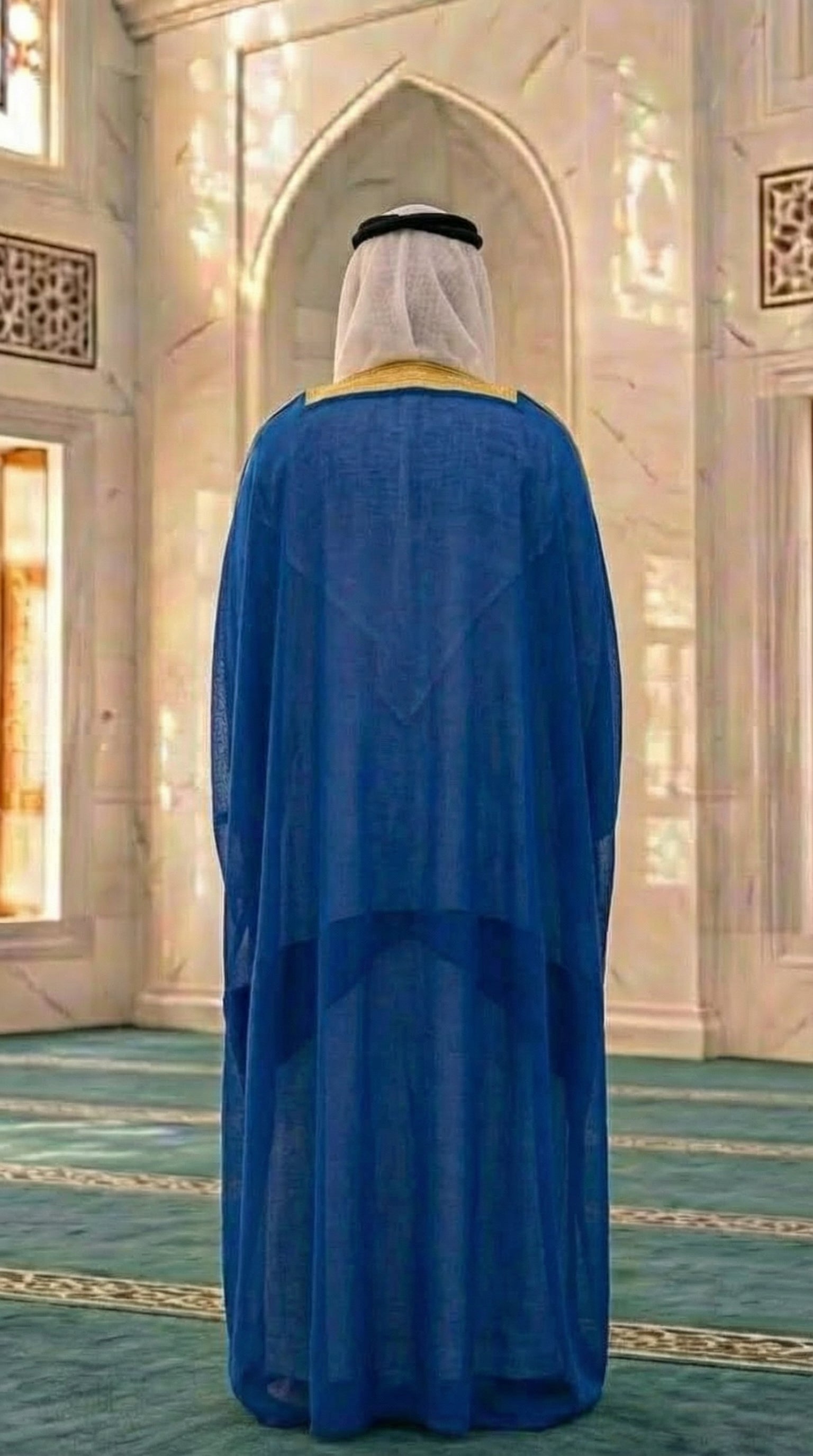 ROYAL BLUE ARAB BISHT ROBE COAT