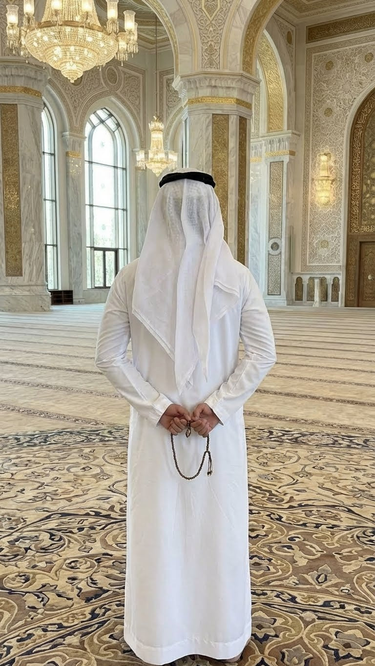 ROYAL DUBAI WHITE EMIRATI KANDURA THOBE