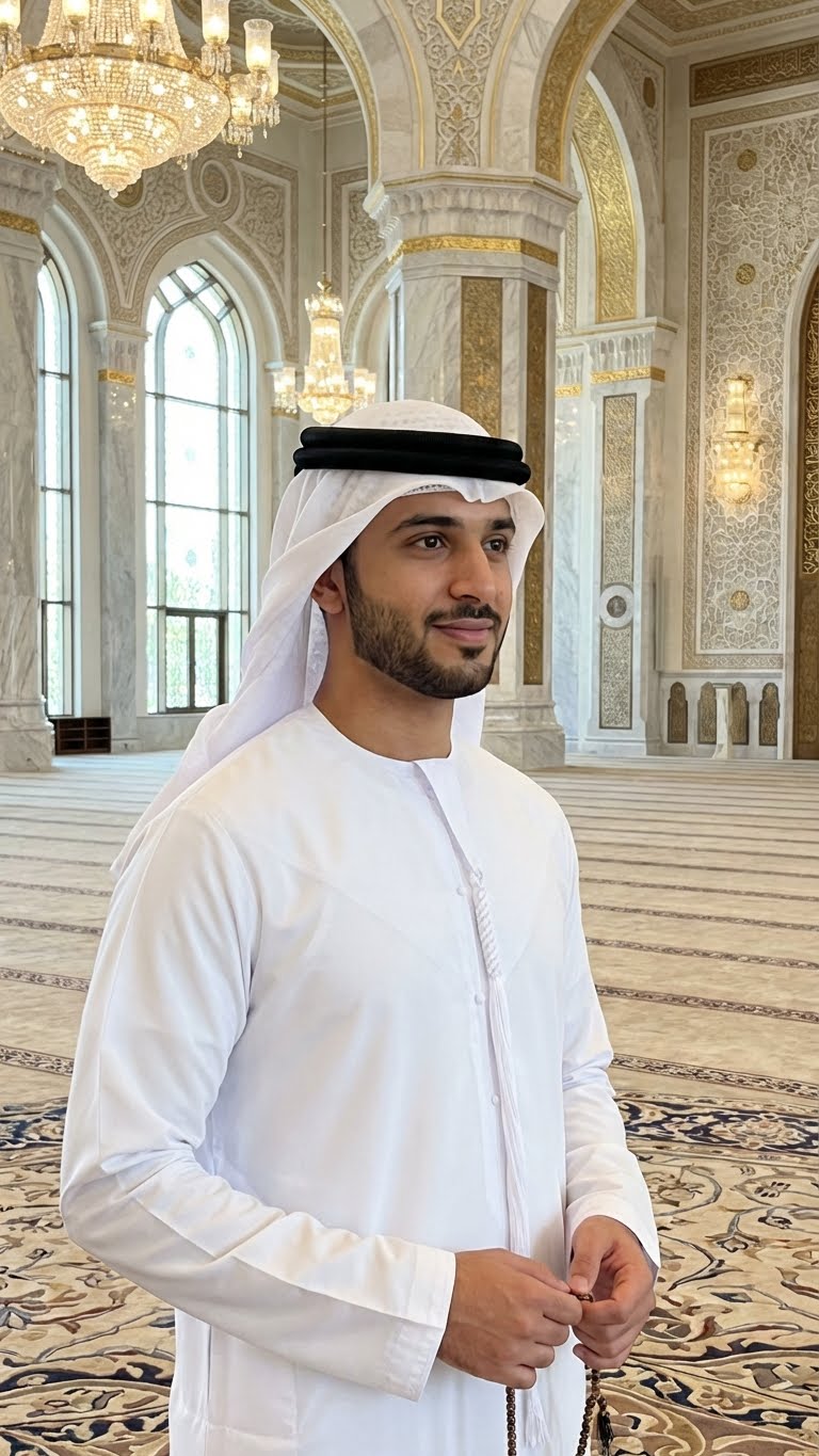 ROYAL DUBAI WHITE EMIRATI KANDURA THOBE