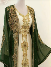 ZARI GREEN ABAYA ONLINE