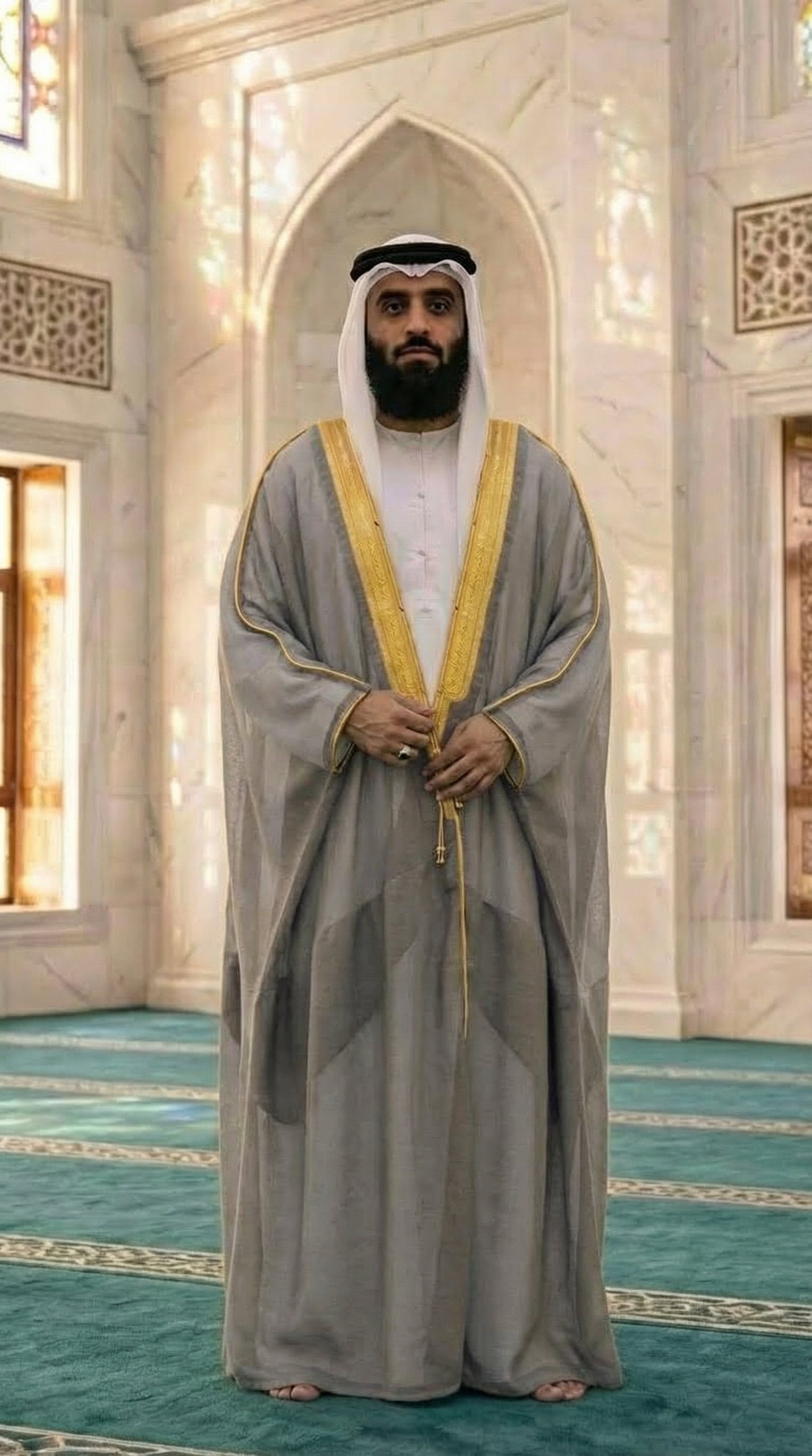 ROYAL GRAY ARAB BISHT COAT