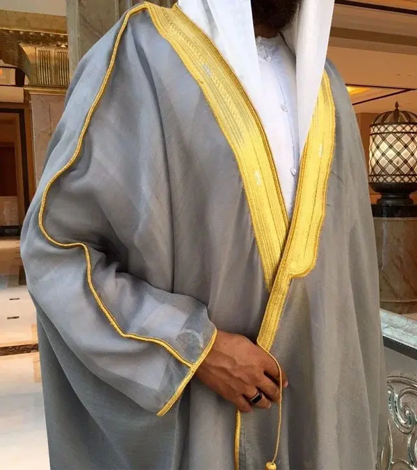 ROYAL GREY BISHT ABAYA ONLINE