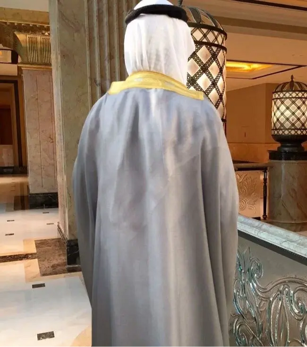 ROYAL GREY BISHT ABAYA ONLINE