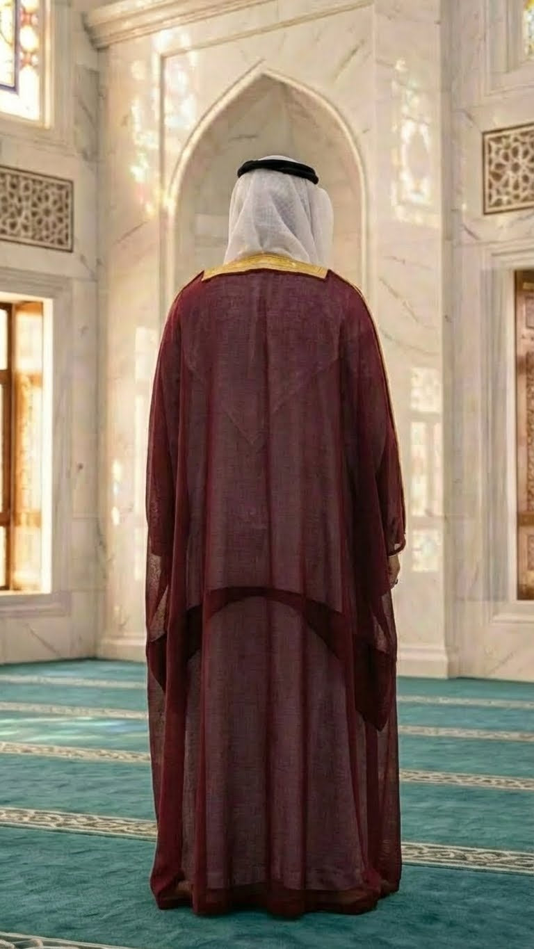 ROYAL RED ARAB BISHT