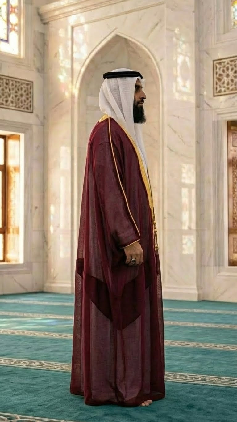 ROYAL RED ARAB BISHT