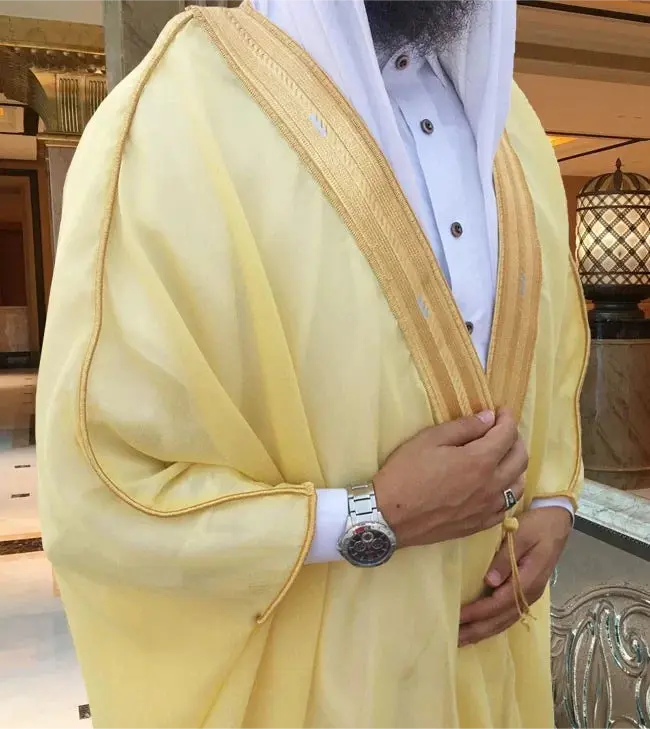 ROYAL YELLOW BISHT ABAYA ONLINE