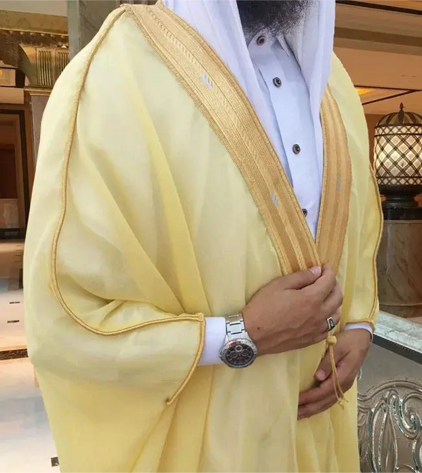 ROYAL YELLOW BISHT ABAYA ONLINE