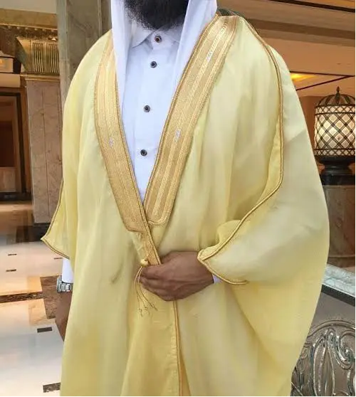 ROYAL YELLOW BISHT ABAYA ONLINE