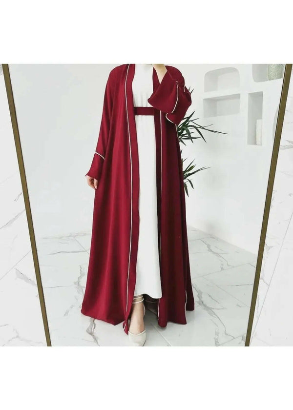 SHAA BURGUNDY ABAYA ONLINE