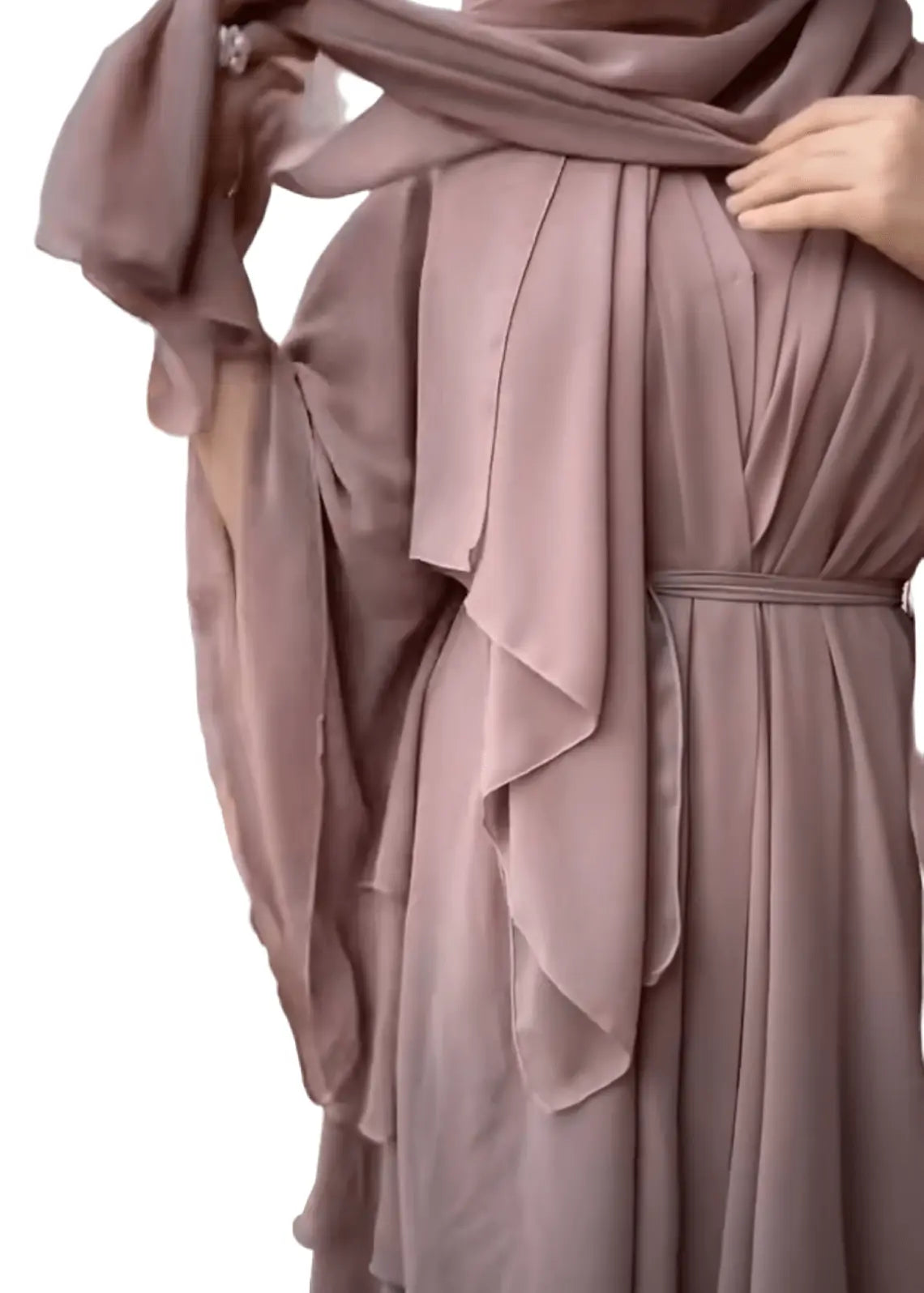 Open front abaya Dress Modest long cardigan robe loose Muslim Oversized abaya suitable for daily wear ,gatherings & outing