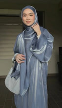 SHINY GREY ABAYA ONLINE