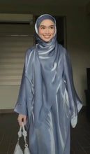 SHINY GREY ABAYA ONLINE