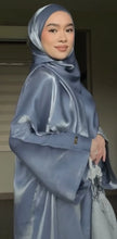 SHINY GREY ABAYA ONLINE