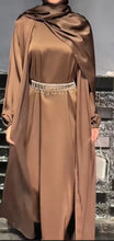 Brown Abaya With Hijab &  Pockets.Modesty Classic. Comfortable.Diamond ABAYA ONLINE