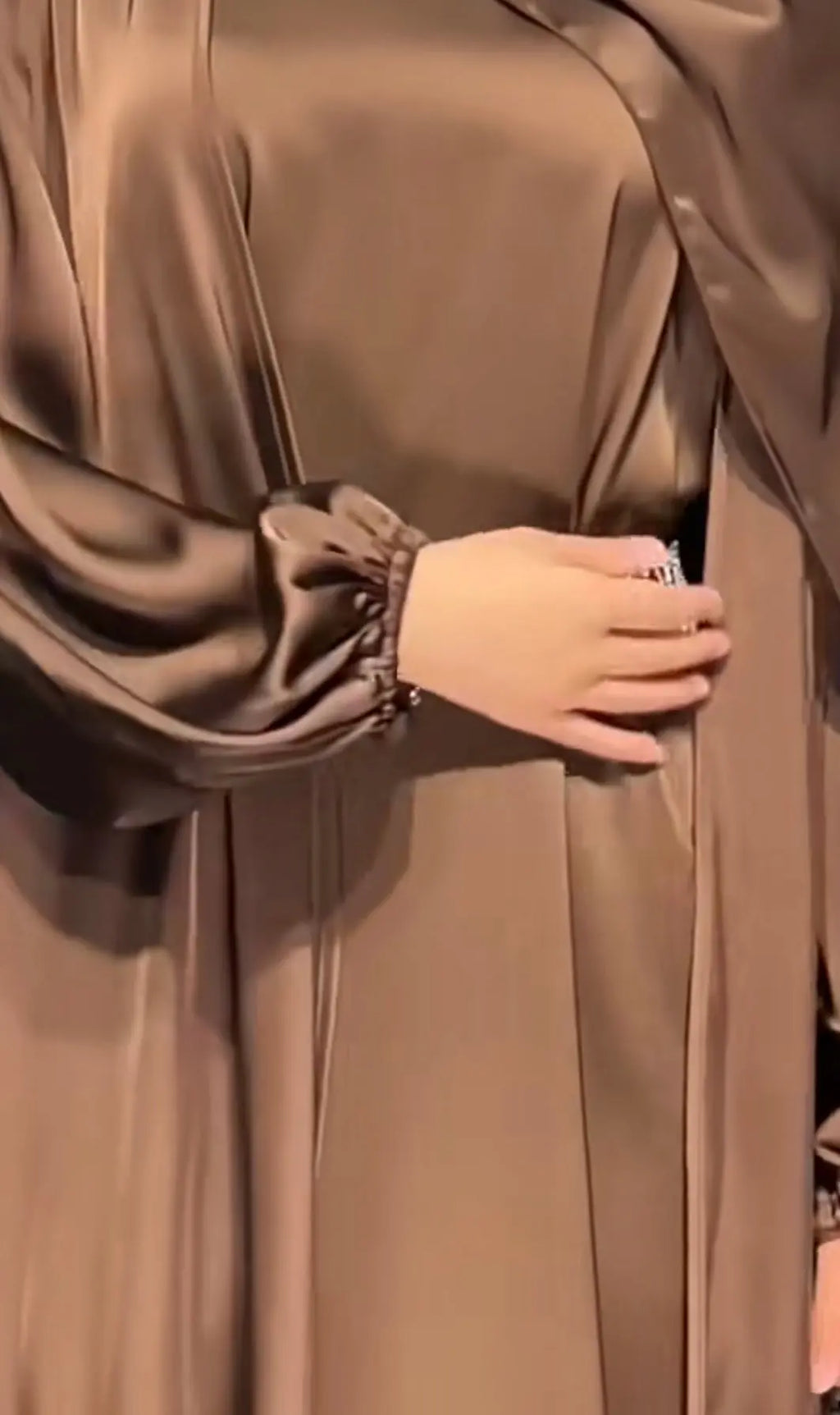 Brown Abaya With Hijab &  Pockets.Modesty Classic. Comfortable.Diamond ABAYA ONLINE