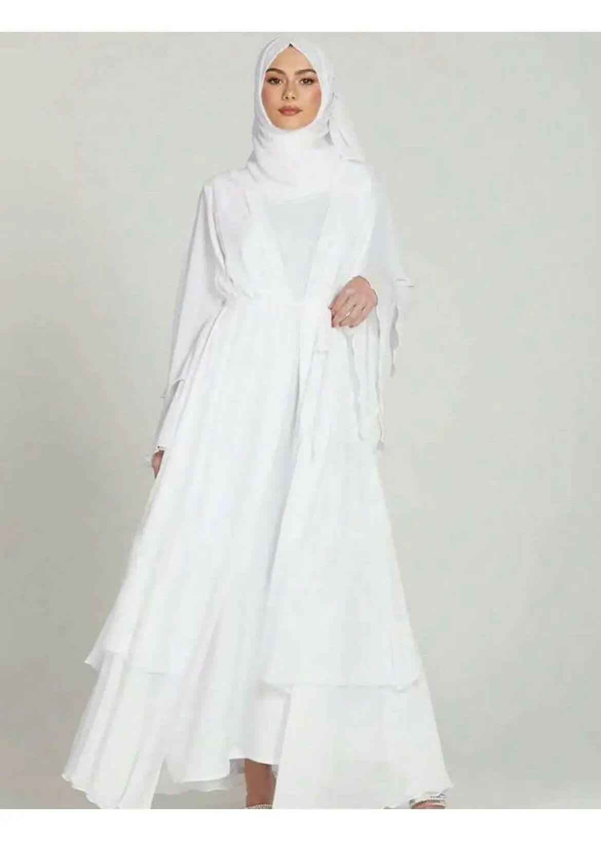 SNOW WHITE ABAYA & HIJAB SET