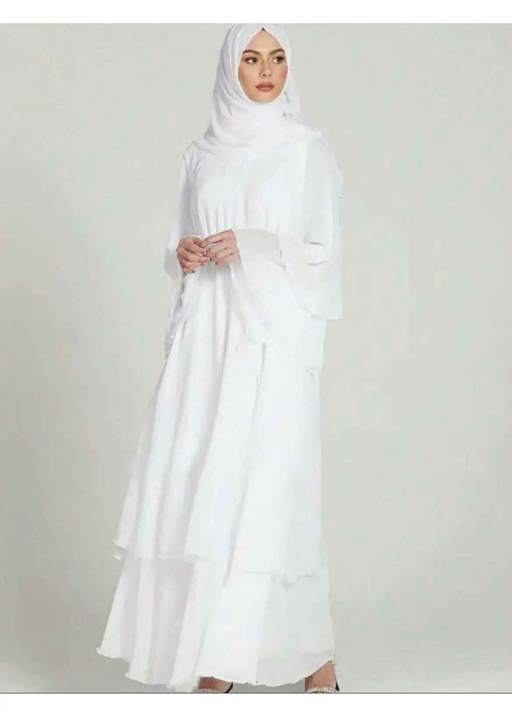 SNOW WHITE ABAYA & HIJAB SET