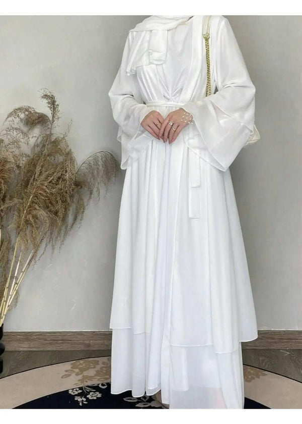 KARA  WHITE ABAYA ONLINE