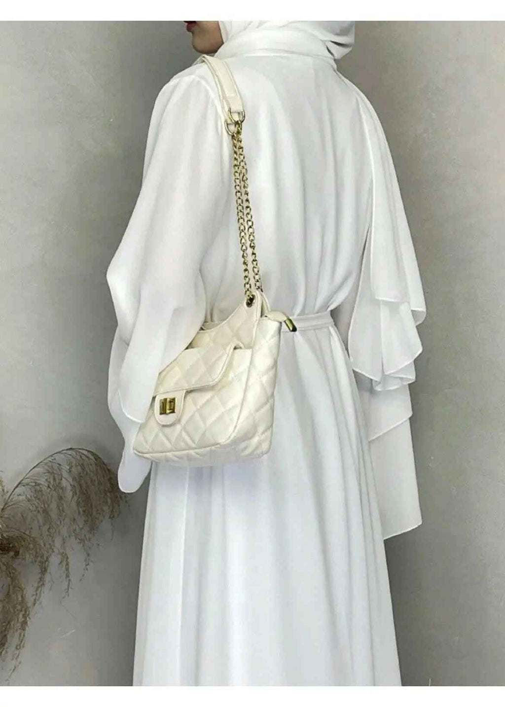 SNOW WHITE ABAYA & HIJAB SET