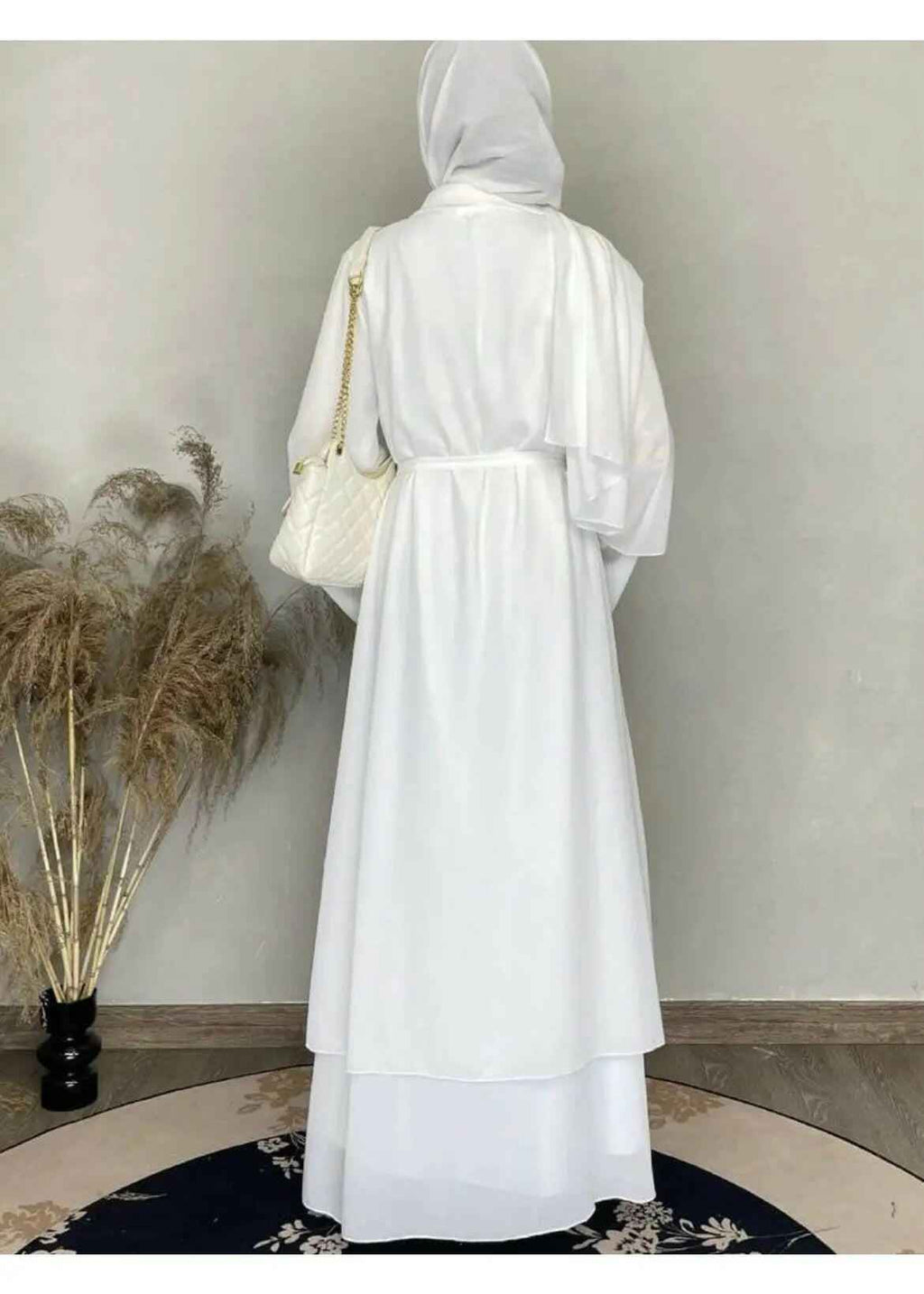 SNOW WHITE ABAYA & HIJAB SET