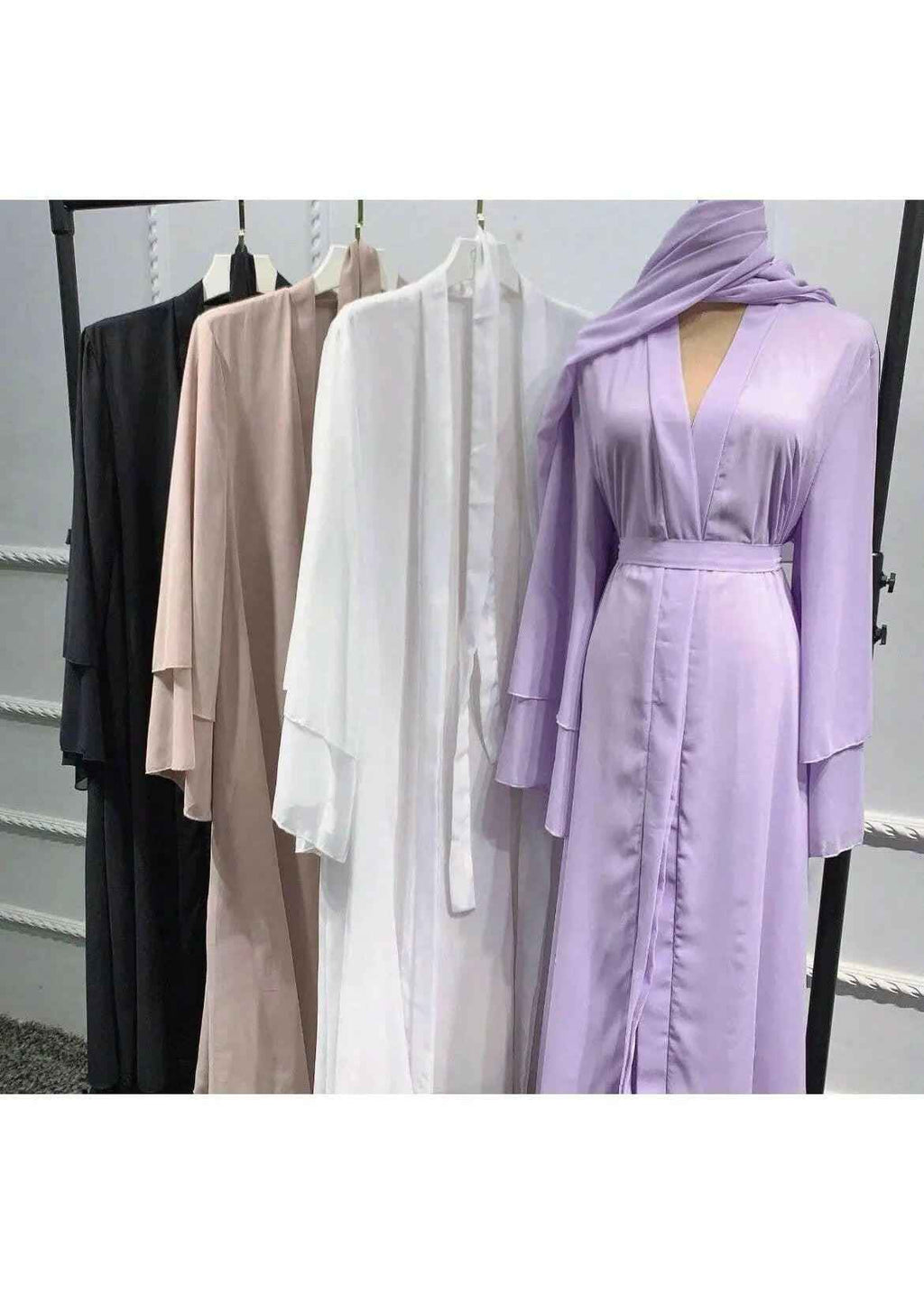 SNOW WHITE ABAYA & HIJAB SET