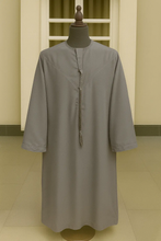 STEALTH GRAY THOBE EMIRATI KANDURA ABAYA ONLINE