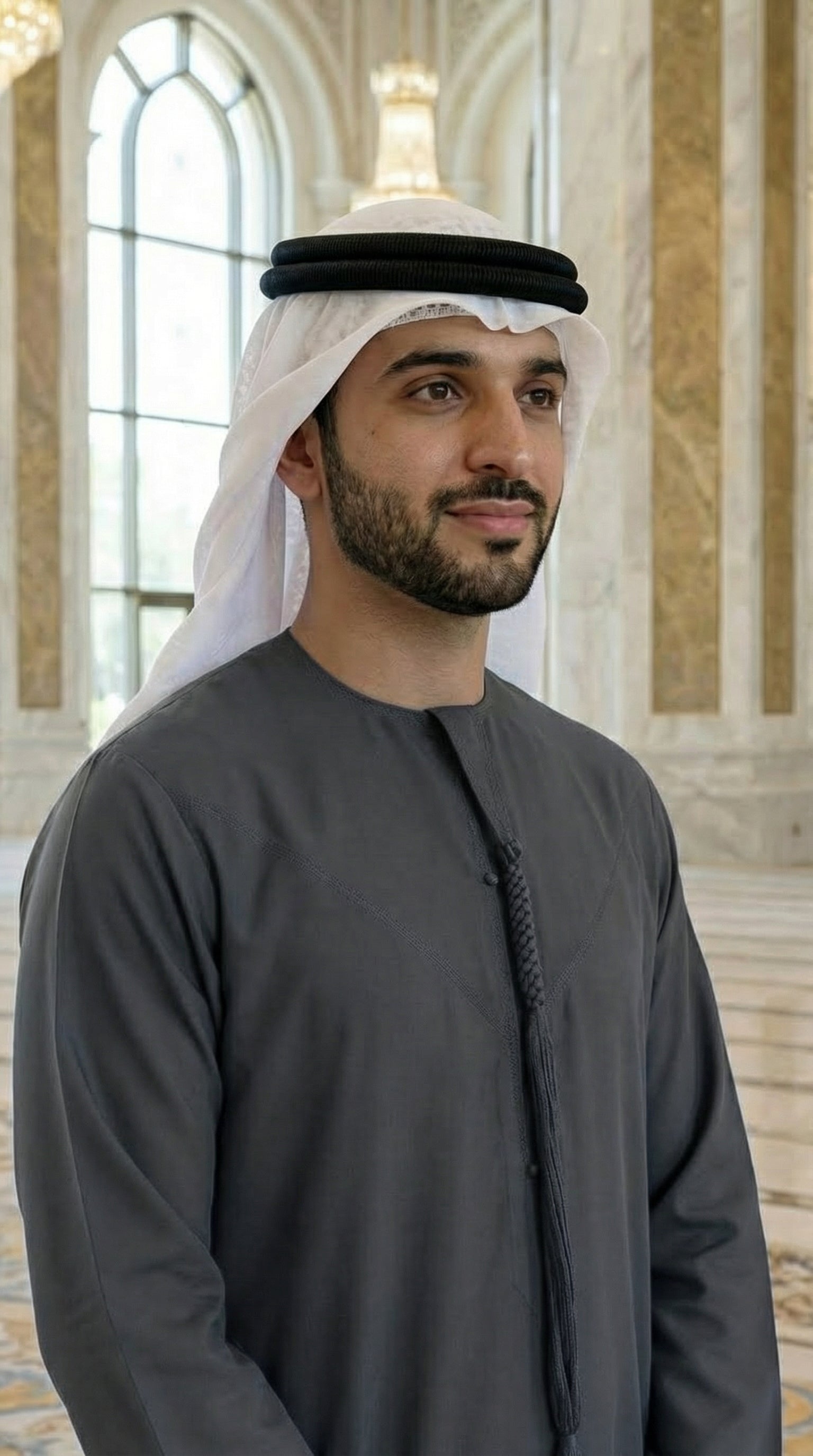 STEALTH GRAY THOBE EMIRATI KANDURA