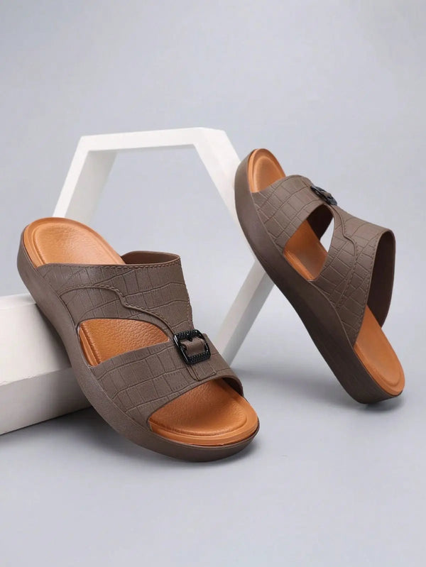 Taupe Brown Slide Sandals – Effortless Style Meets Everyday Comfort ABAYA ONLINE