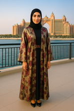 VELVET FLOWERS ABAYA & HIJAB SET