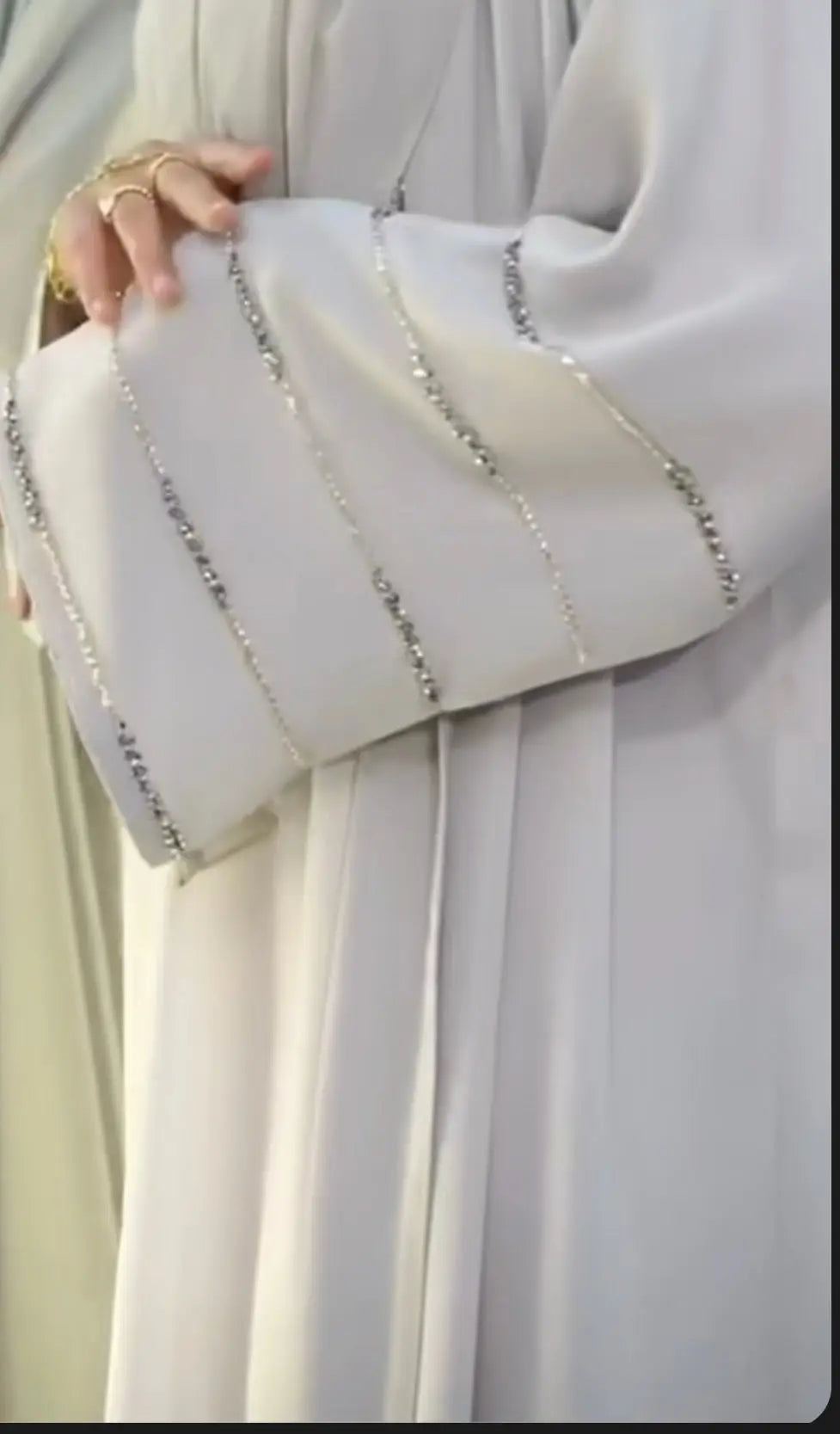 White Glittery Abaya – Elegant & Radiant Modest Abaya ABAYA ONLINE