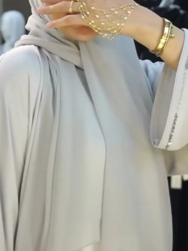 White Glittery Abaya – Elegant & Radiant Modest Abaya ABAYA ONLINE