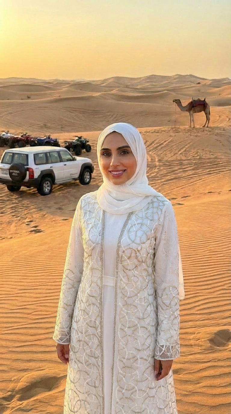 WHITE LACE ABAYA & HIJAB SET