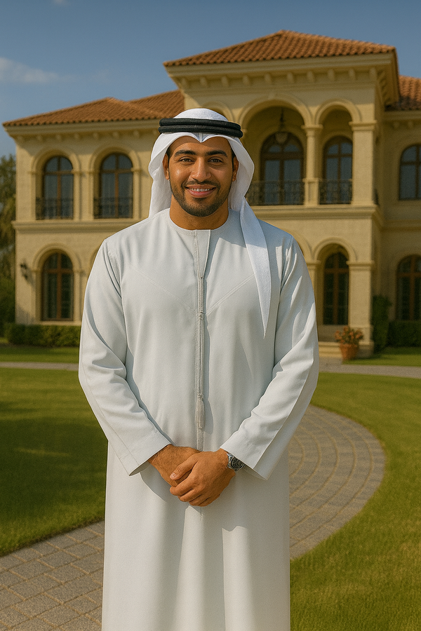 WHITE THOBE EMIRATI KANDURA